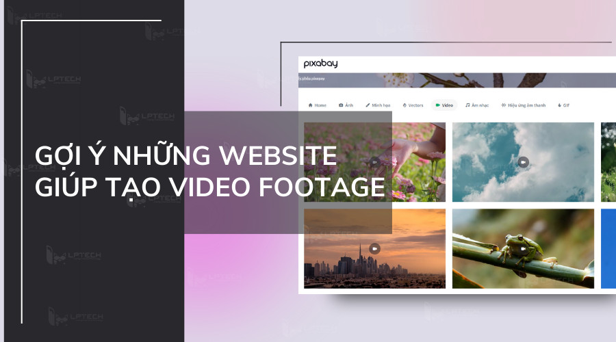 alt: Các website cung cấp footage miễn phí cho video