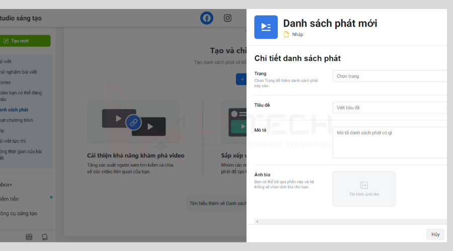 Bạn c&oacute; thể tạo danh ph&aacute;t video bằng Studio s&aacute;ng tạo th&ocirc;ng qua c&aacute;c bước: