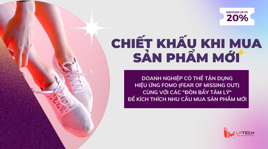 Chiết khấu kích thích mua hàng cho các sản phẩm mới