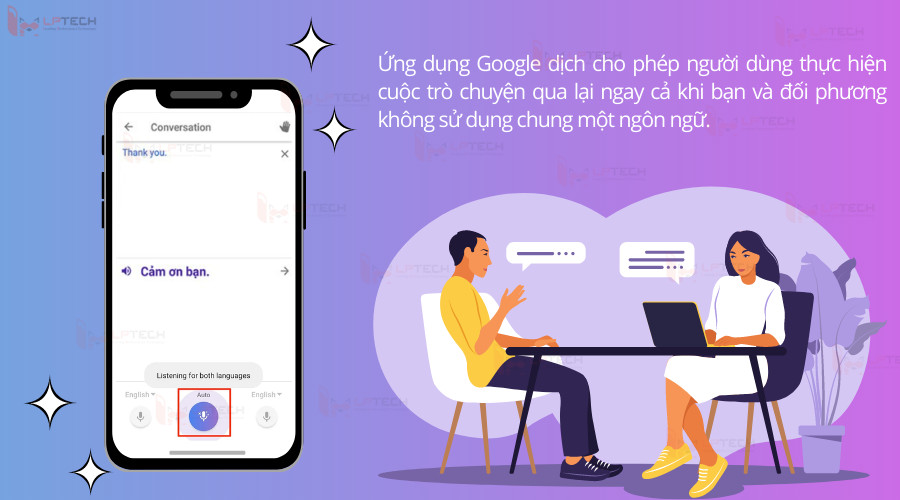 Google dịch cuộc hội thoại trực tiếp