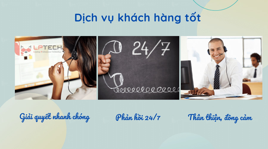 Mô tả ảnh: Hình ảnh minh họa về các tiêu chí của dịch vụ khách hàng tốt