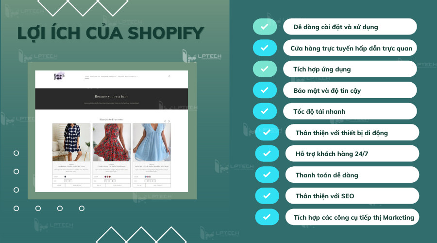 Những lợi ích mà Shopify mang lại khi tạo website bán hàng