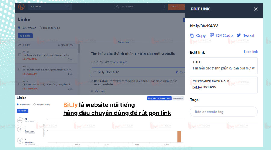 rút gọn link bitly
