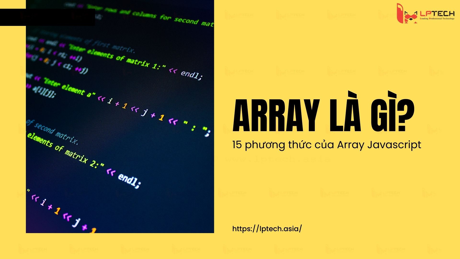 Tìm hiểu về mảng trong Javascript