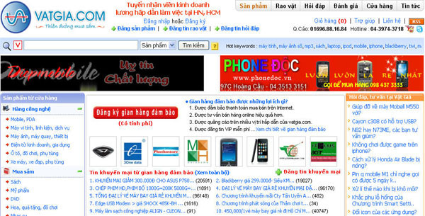 8 trang web bán hàng online uy tín