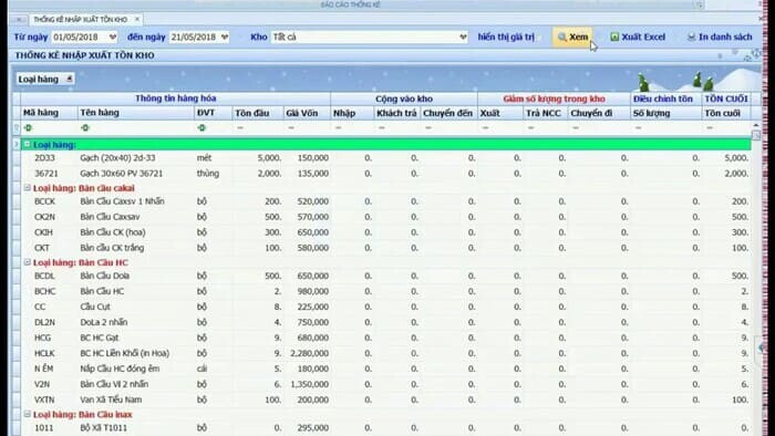 10 phần mềm quản lý bán hàng vật liệu xây dựng tốt nhất hiện nay
