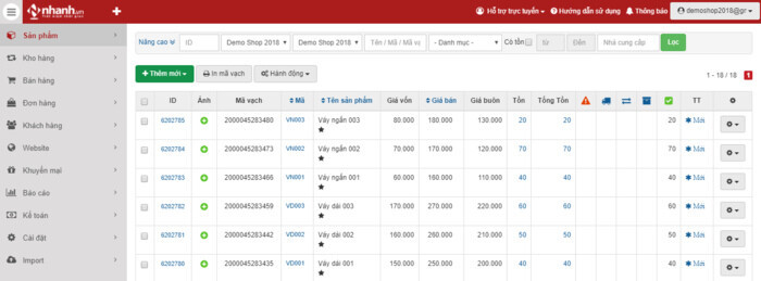 10 phần mềm quản lý shop quần áo miễn phí, tốt nhất hiện nay