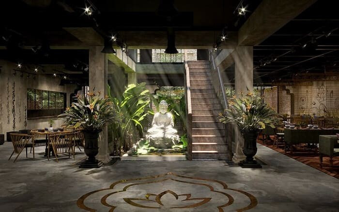 15 mẫu thiết kế nhà hàng chay thanh tịnh, ấm cúng (mới 2024)