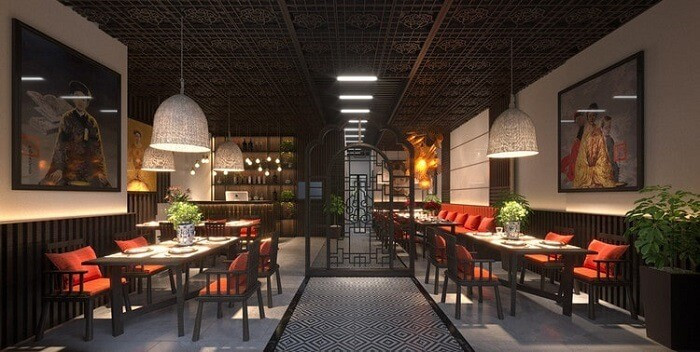 15 mẫu thiết kế nhà hàng chay thanh tịnh, ấm cúng (mới 2024)