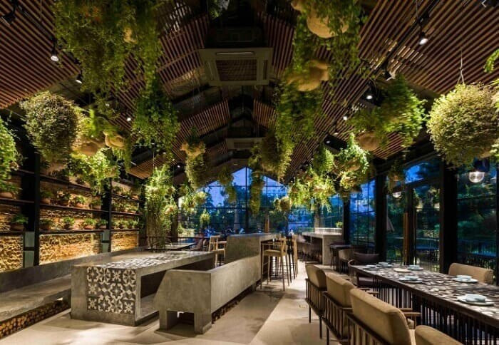 15 mẫu thiết kế nhà hàng chay thanh tịnh, ấm cúng (mới 2024)