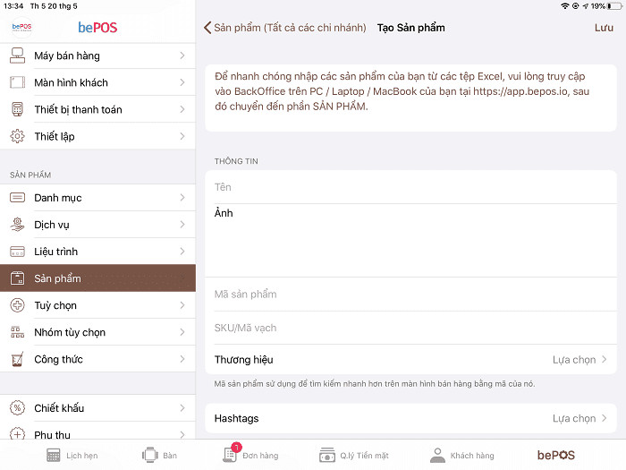 Cách sử dụng phần mềm quản lý bán hàng bePOS từ A-Z