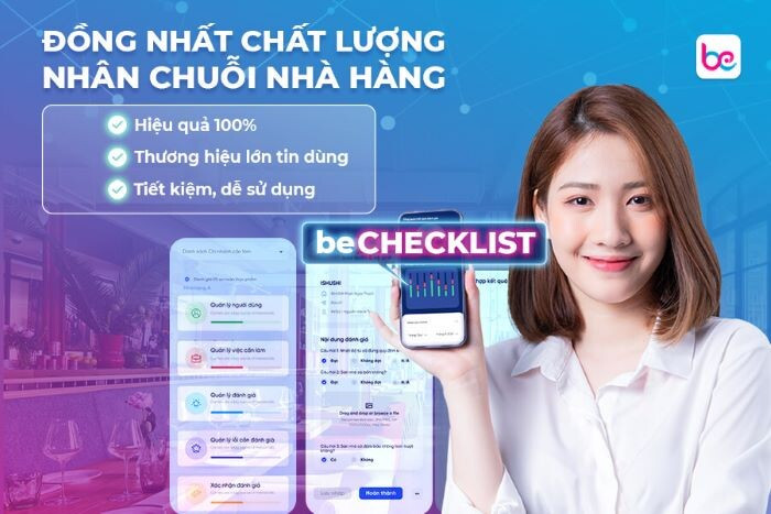 Capricciosa ứng dụng phần mềm beChecklist trong quản lý chất lượng chuỗi nhà hàng
