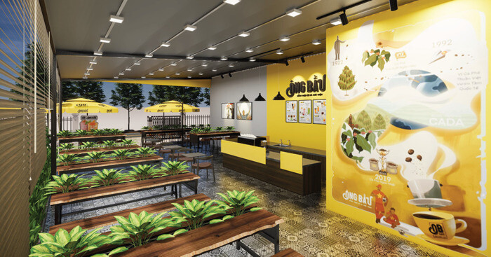 Kinh nghiệm mở quán nhượng quyền cafe Ông Bầu từ A-Z (mới nhất)