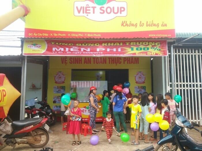 Kinh nghiệm nhượng quyền cháo dinh dưỡng Việt Soup 2024