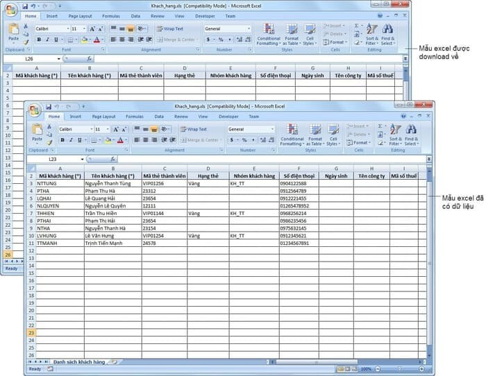 Mẫu file quản lý khách hàng bằng Excel giúp kinh doanh hiệu quả