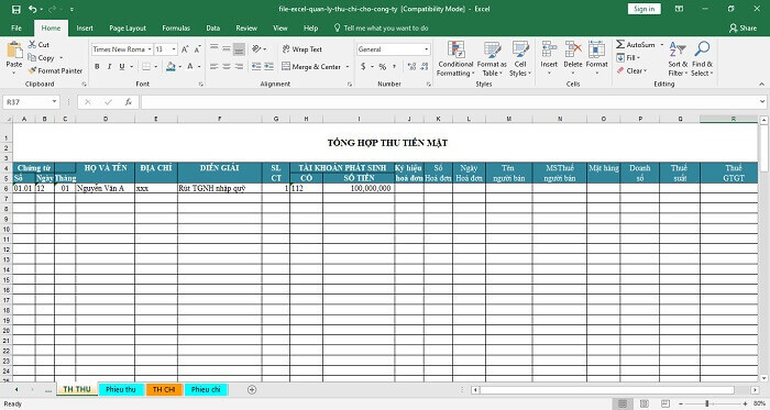 [MIỄN PHÍ] Các mẫu file quản lý thu chi bằng Excel tiện lợi nhất