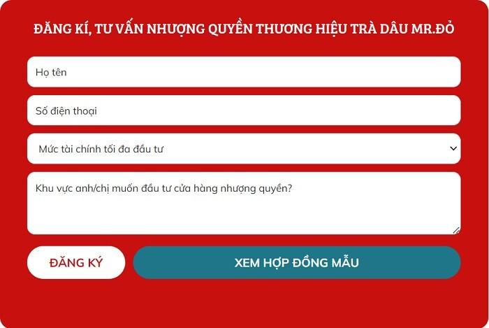 [MỚI] Kinh nghiệm nhượng quyền trà dâu Mr Đỏ từ A-Z