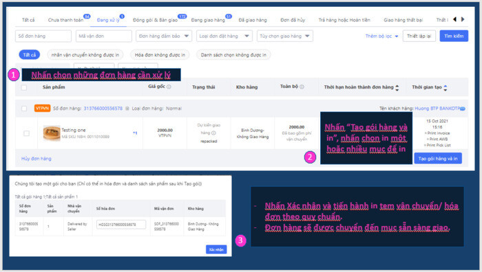 Quy trình xử lý đơn hàng Lazada đơn giản, chi tiết cho Nhà bán hàng