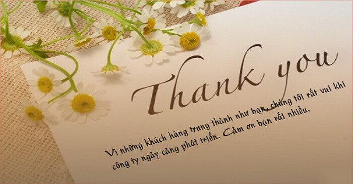 Top các mẫu thư cảm ơn khách hàng ý nghĩa và chuyên nghiệp nhất